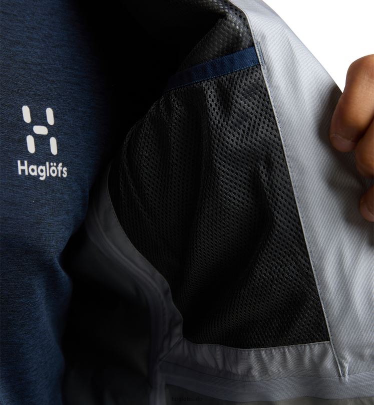 Nordic Blue/Tarn Blue Men Haglofs L.I.M Rugged GTX Jacket Tops ZXT0L129