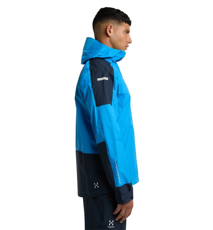 Nordic Blue/Tarn Blue Men Haglofs L.I.M Rugged GTX Jacket Tops ZXT0L129