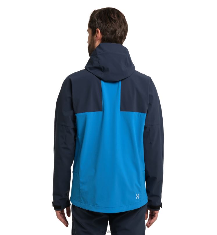 Nordic Blue/Tarn Blue Men Haglofs Roc Sight Softshell Jacket Tops ZXT0L85
