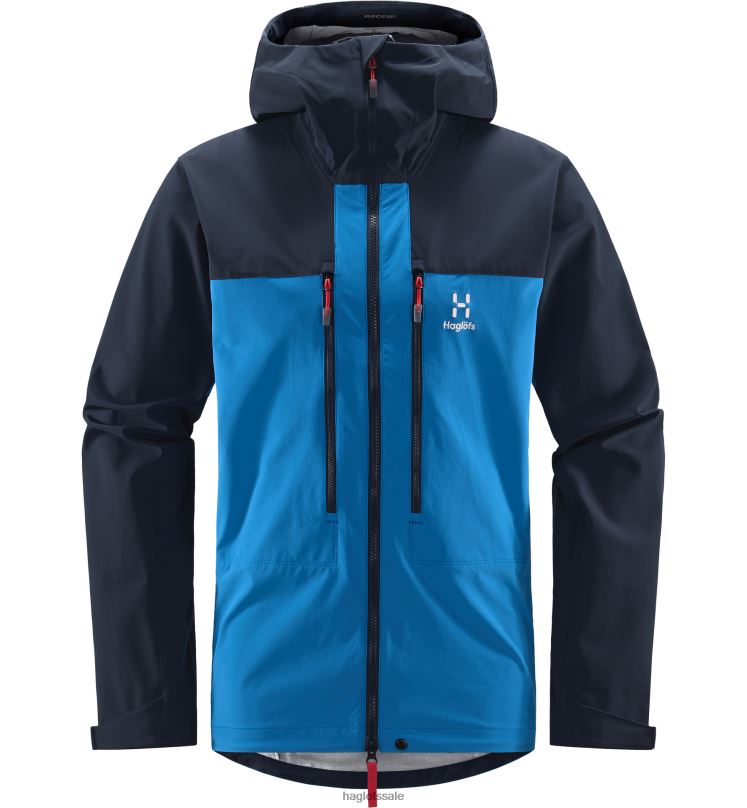 Nordic Blue/Tarn Blue Men Haglofs Roc Sight Softshell Jacket Tops ZXT0L85