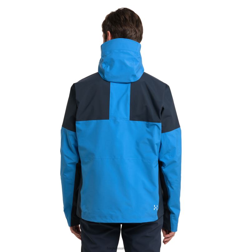 Nordic Blue/Tarn Blue Men Haglofs Spitz GTX Pro Jacket Tops ZXT0L82