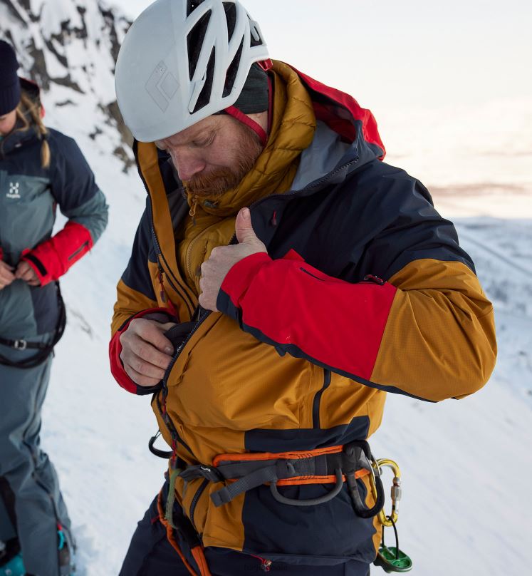 Nordic Blue/Tarn Blue Men Haglofs Spitz GTX Pro Jacket Tops ZXT0L82