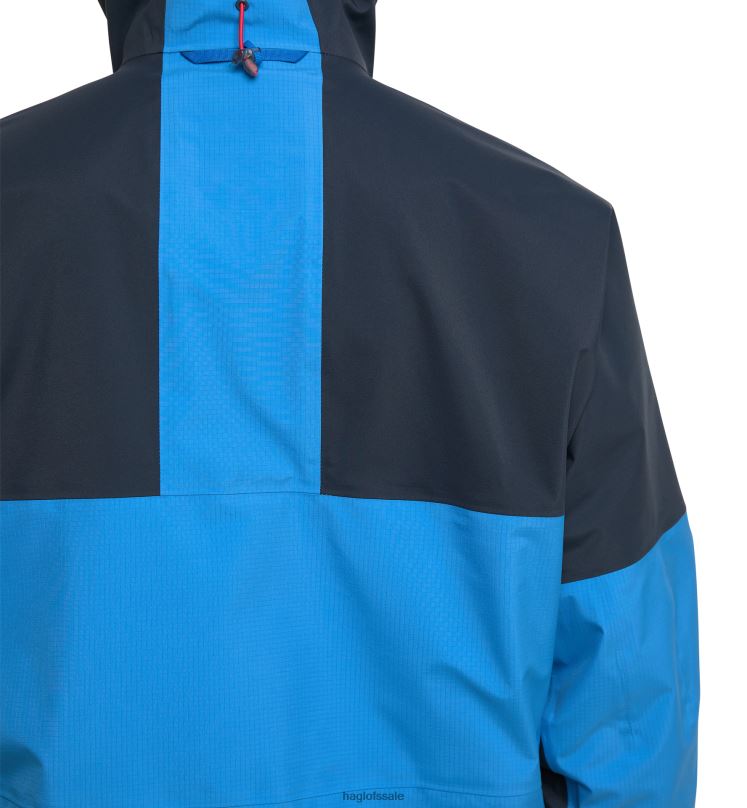 Nordic Blue/Tarn Blue Men Haglofs Spitz GTX Pro Jacket Tops ZXT0L82
