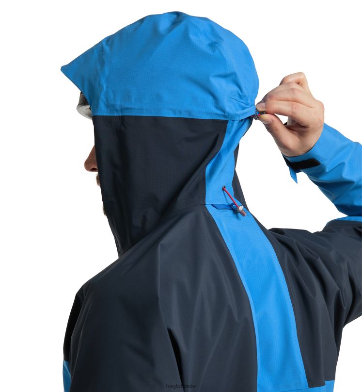 Nordic Blue/Tarn Blue Men Haglofs Spitz GTX Pro Jacket Tops ZXT0L82