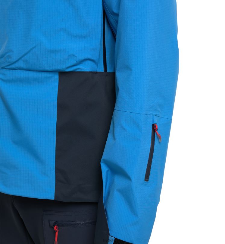 Nordic Blue/Tarn Blue Men Haglofs Spitz GTX Pro Jacket Tops ZXT0L82