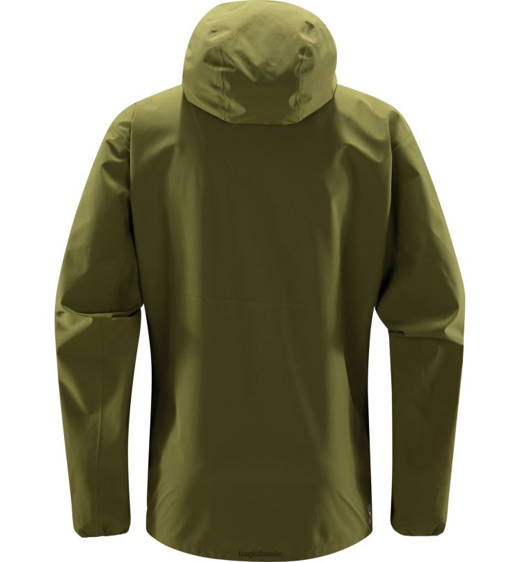 Olive Green Men Haglofs Sparv Proof Anorak Tops ZXT0L119