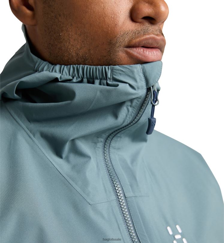 Steel Blue Men Haglofs Korp Proof Jacket Tops ZXT0L115