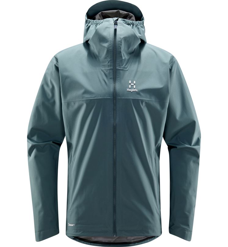 Steel Blue Men Haglofs Korp Proof Jacket Tops ZXT0L115