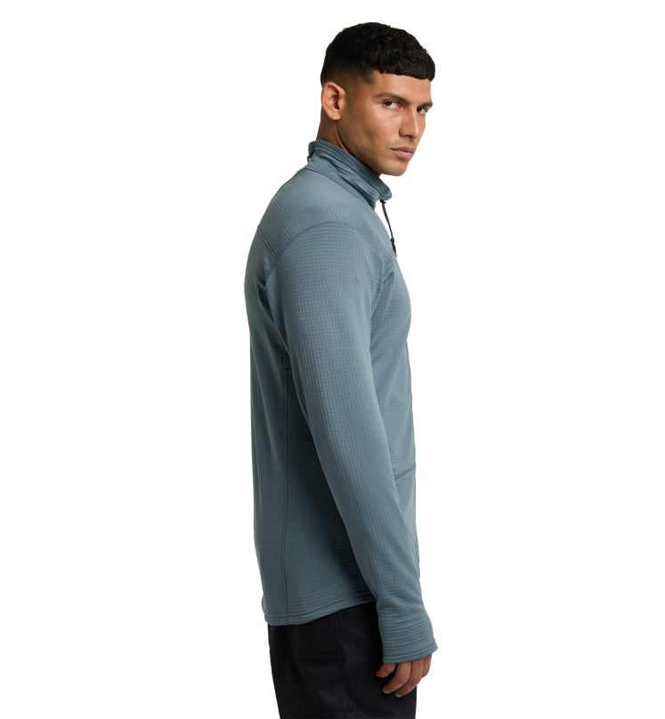 Steel Blue Men Haglofs ROC Spitz Mid Jacket Tops ZXT0L109
