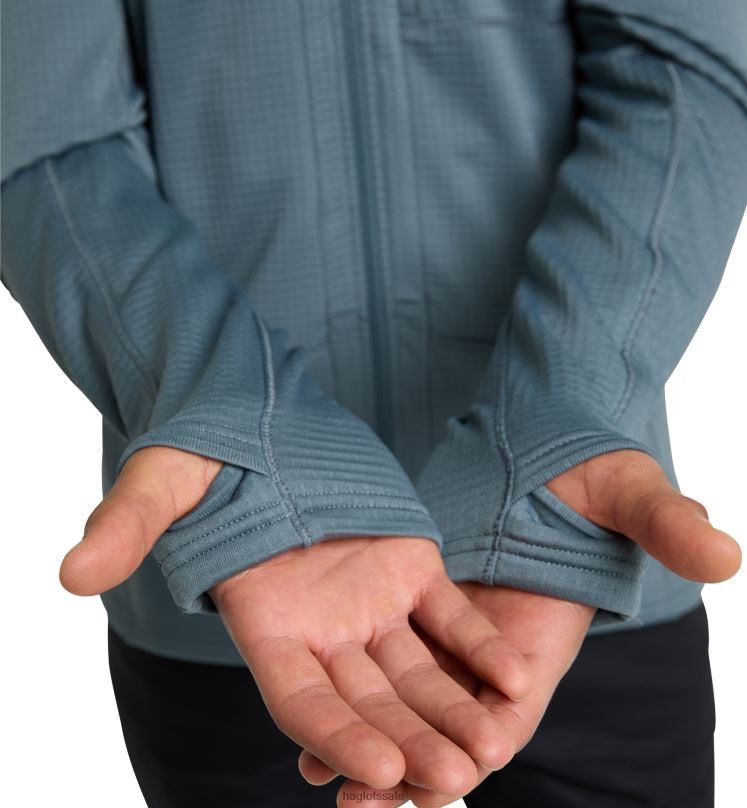 Steel Blue Men Haglofs ROC Spitz Mid Jacket Tops ZXT0L109