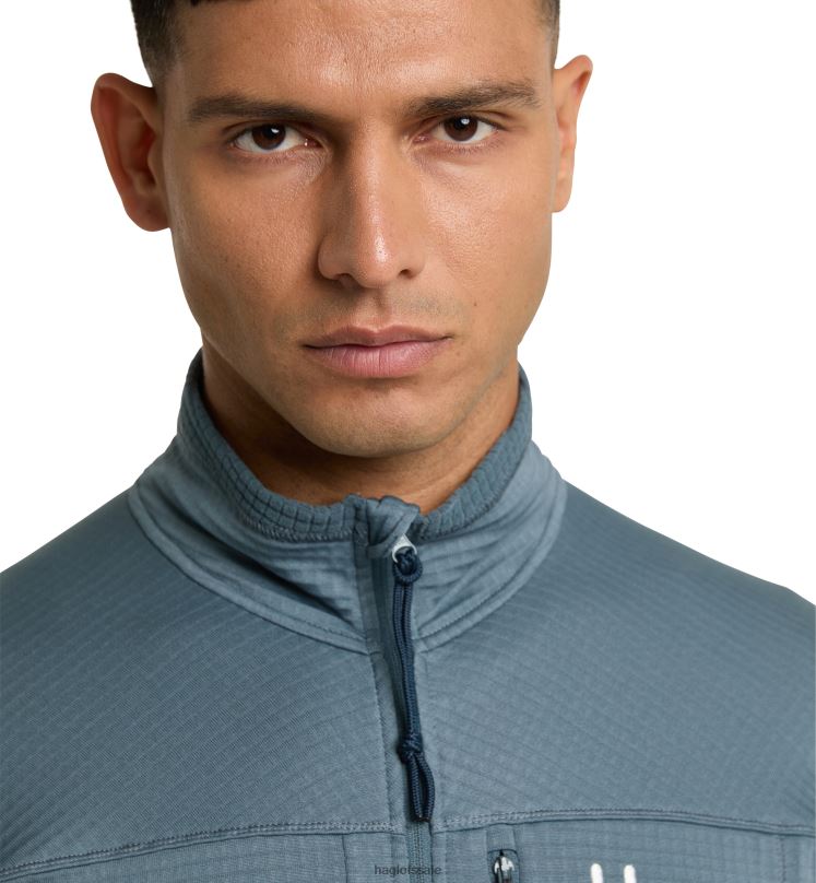 Steel Blue Men Haglofs ROC Spitz Mid Jacket Tops ZXT0L109