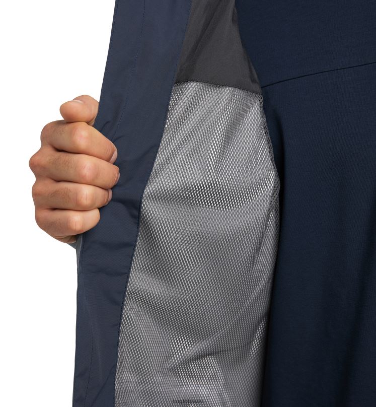 Steel Blue/Tarn Blue Men Haglofs Vide GTX Jacket Tops ZXT0L233