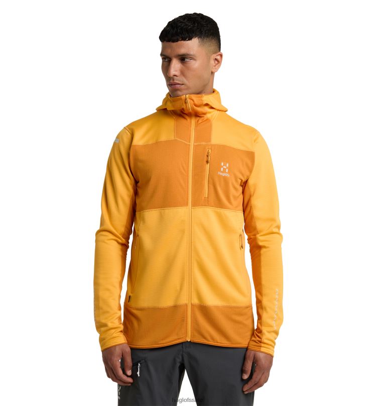 Sunny Yellow/Desert Yellow Men Haglofs L.I.M Mid Fast Hood Tops ZXT0L75