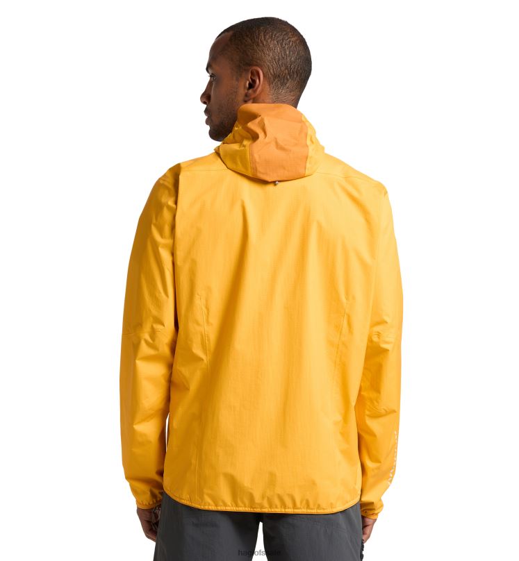Sunny Yellow/Desert Yellow Men Haglofs L.I.M Proof Jacket Tops ZXT0L61