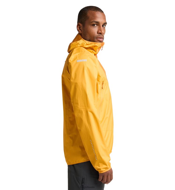Sunny Yellow/Desert Yellow Men Haglofs L.I.M Proof Jacket Tops ZXT0L61