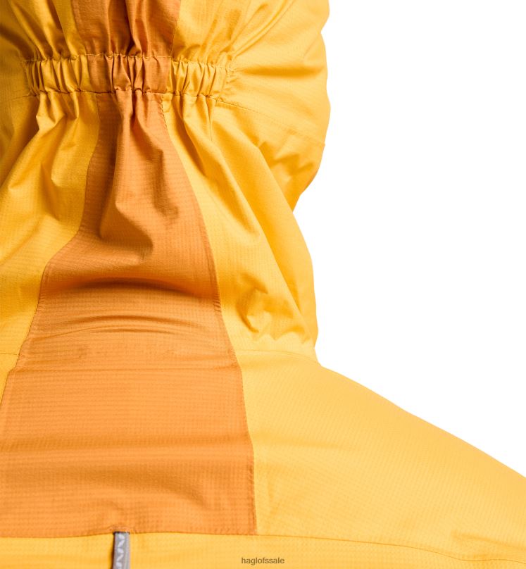 Sunny Yellow/Desert Yellow Men Haglofs L.I.M Proof Jacket Tops ZXT0L61