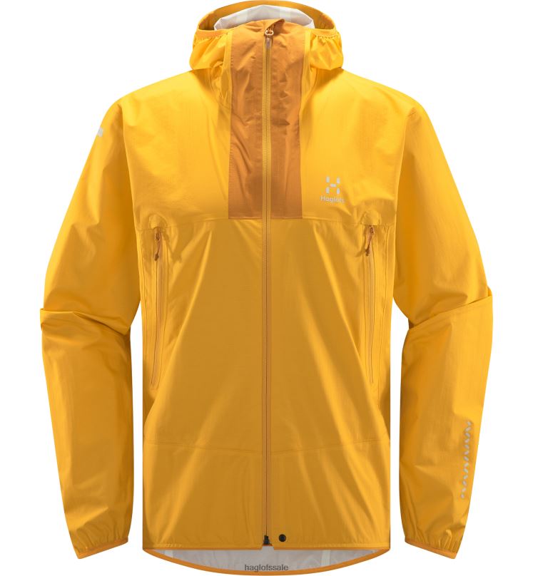 Sunny Yellow/Desert Yellow Men Haglofs L.I.M Proof Jacket Tops ZXT0L61