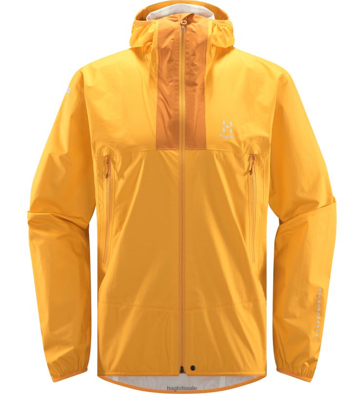 Sunny Yellow/Desert Yellow Men Haglofs L.I.M Proof Jacket Tops ZXT0L61