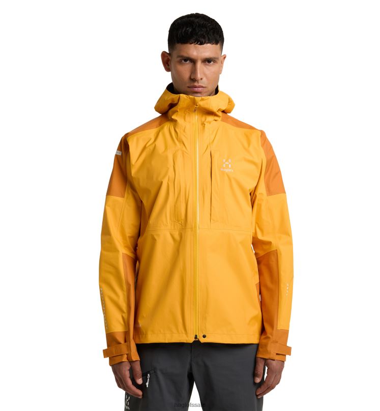 Sunny Yellow/Desert Yellow Men Haglofs L.I.M Rugged GTX Jacket Tops ZXT0L130
