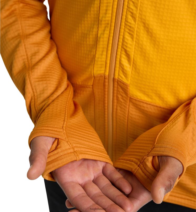 Sunny Yellow/Desert Yellow Men Haglofs ROC Spitz Mid Jacket Tops ZXT0L110