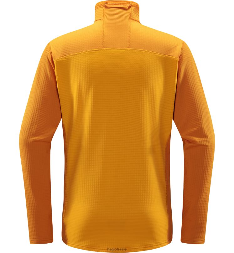 Sunny Yellow/Desert Yellow Men Haglofs ROC Spitz Mid Jacket Tops ZXT0L110