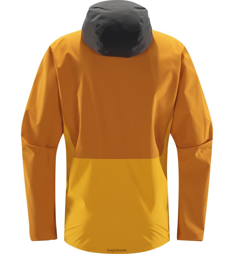 Sunny Yellow/Desert Yellow Men Haglofs Sparv Proof Jacket Tops ZXT0L114