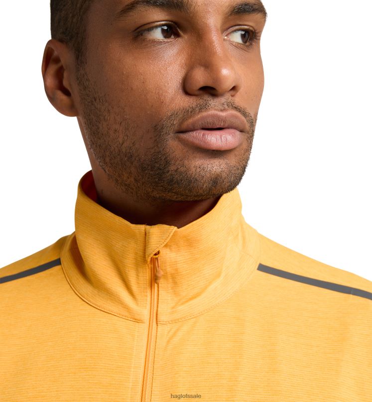 Sunny Yellow Men Haglofs L.I.M Strive Mid Top Tops ZXT0L68