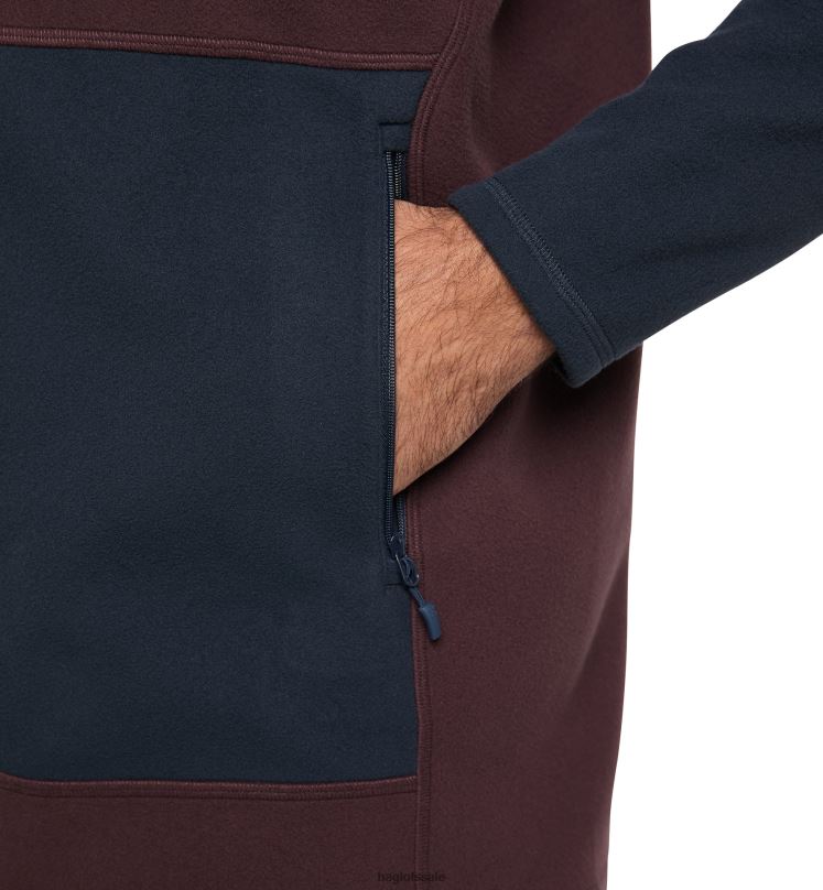 Tarn Blue/Burgundy Brown Men Haglofs Buteo Mid Jacket Tops ZXT0L207