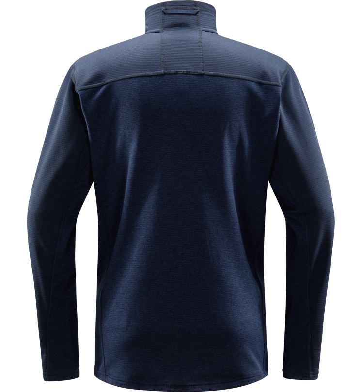 Tarn Blue Men Haglofs ROC Flash Mid Halfzip Tops ZXT0L101