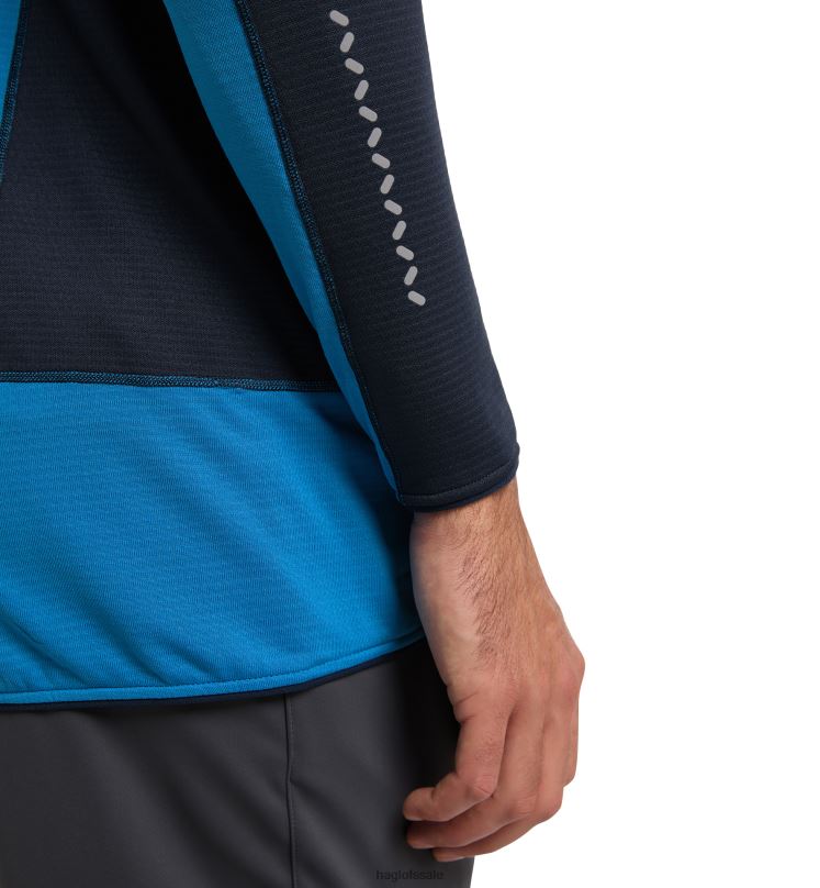 Tarn Blue/Nordic Blue Men Haglofs L.I.M Mid Fast Hood Tops ZXT0L73