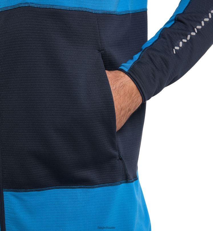 Tarn Blue/Nordic Blue Men Haglofs L.I.M Mid Fast Hood Tops ZXT0L73