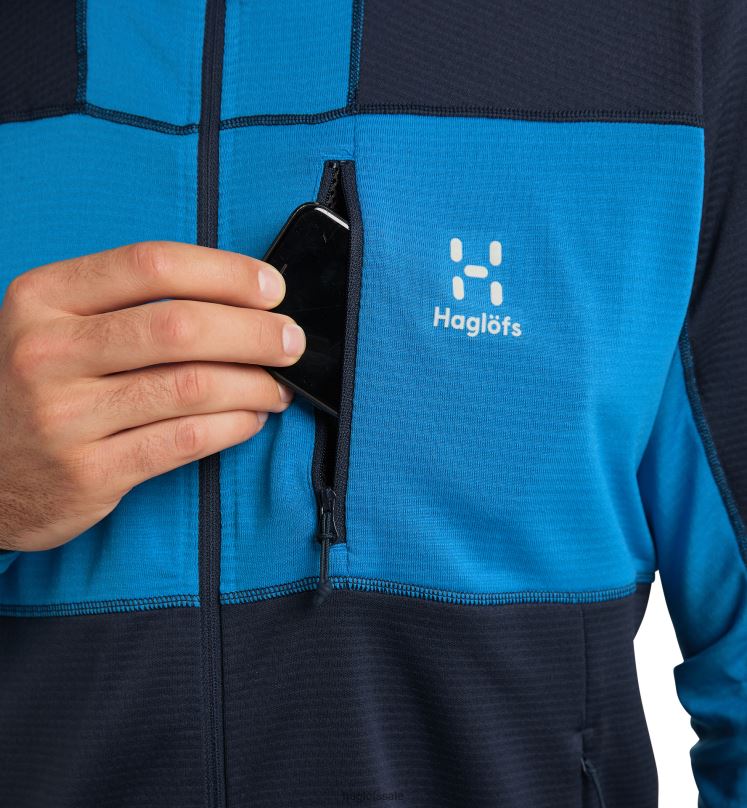 Tarn Blue/Nordic Blue Men Haglofs L.I.M Mid Fast Hood Tops ZXT0L73