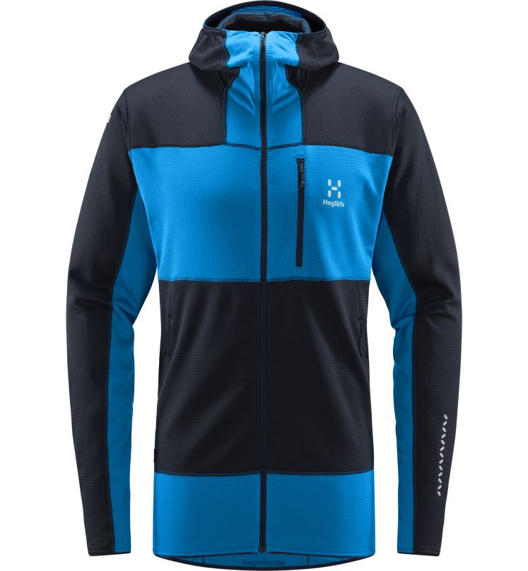 Tarn Blue/Nordic Blue Men Haglofs L.I.M Mid Fast Hood Tops ZXT0L73