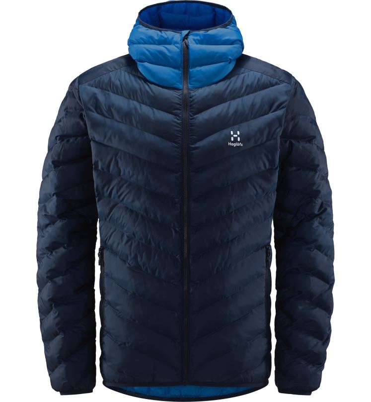 Tarn Blue/Nordic Blue Men Haglofs Sarna Mimic Hood Tops ZXT0L183