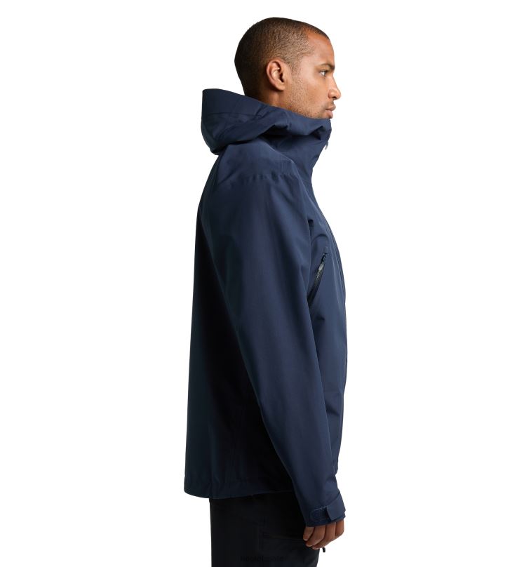 Tarn Blue Solid Men Haglofs Roc GTX Jacket Tops ZXT0L8