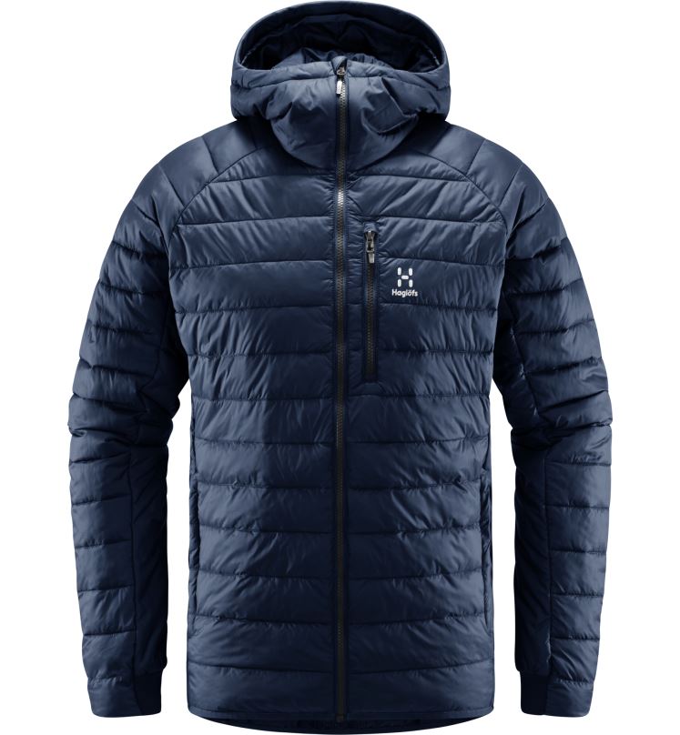 Tarn Blue Solid Men Haglofs Spire Mimic Hood Tops ZXT0L195