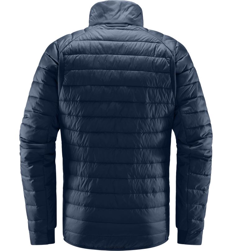 Tarn Blue Solid Men Haglofs Spire Mimic Jacket Tops ZXT0L219