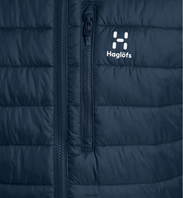 Tarn Blue Solid Men Haglofs Spire Mimic Jacket Tops ZXT0L219