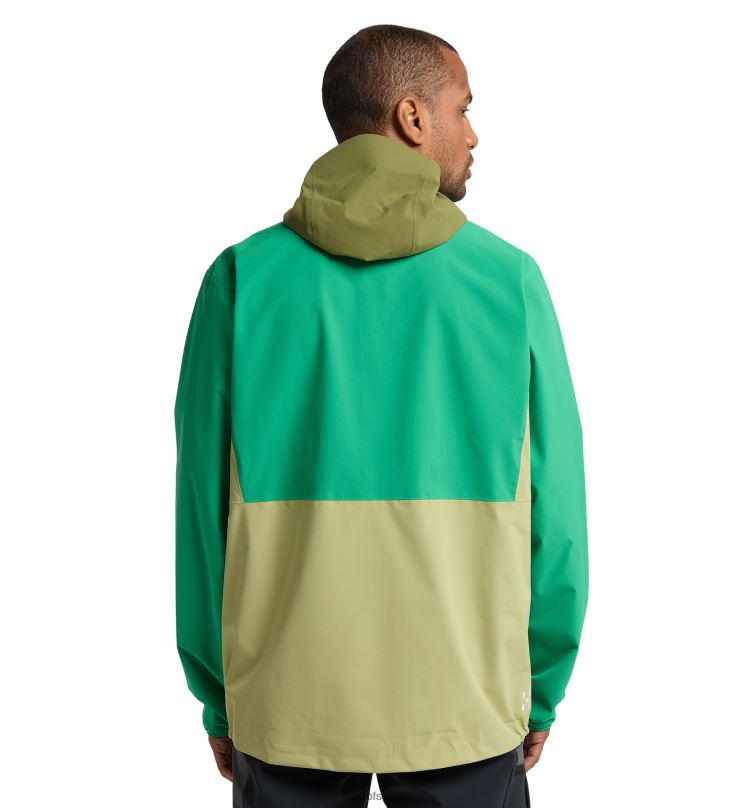 Thyme Green/Jelly Green Men Haglofs Sparv Proof Jacket Tops ZXT0L166
