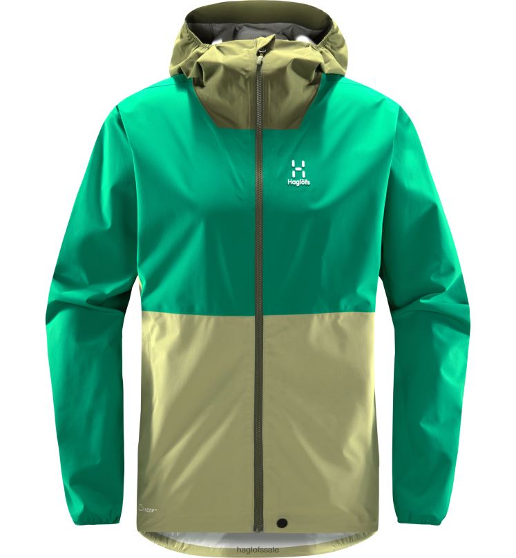 Thyme Green/Jelly Green Men Haglofs Sparv Proof Jacket Tops ZXT0L166