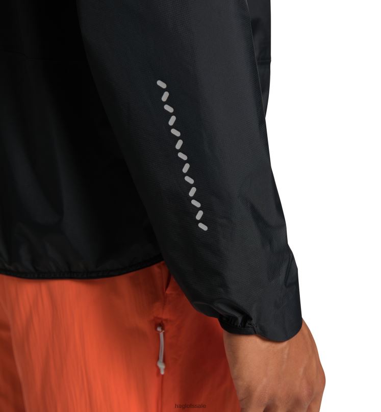 True Black Men Haglofs L.I.M GTX II Jacket Tops ZXT0L190