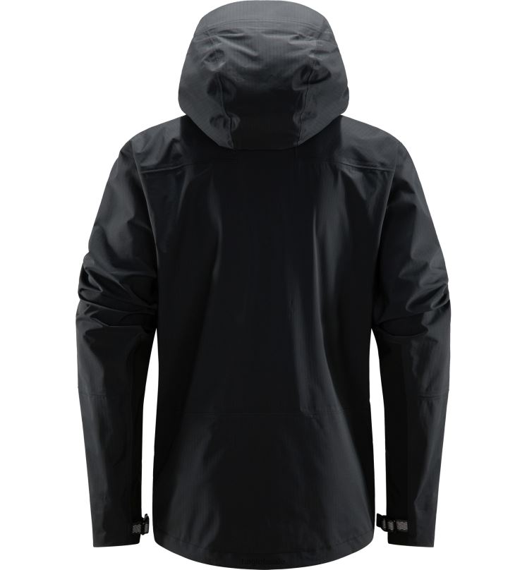 True Black Men Haglofs ROC Mono Proof Jacket Tops ZXT0L121