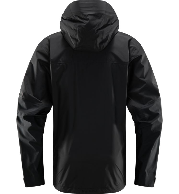 True Black Men Haglofs Roc Sheer GTX Jacket Tops ZXT0L10