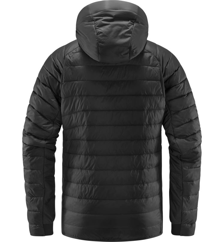True Black Solid Men Haglofs Spire Mimic Hood Tops ZXT0L194