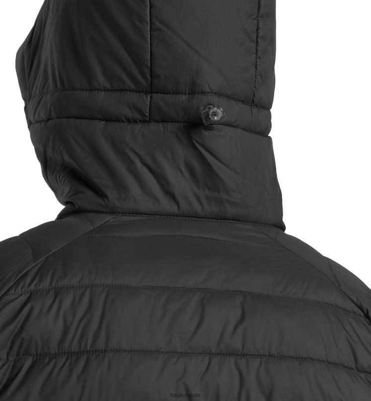True Black Solid Men Haglofs Spire Mimic Hood Tops ZXT0L194
