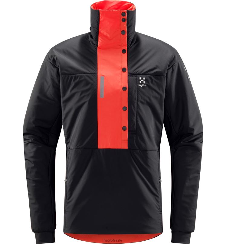 True Black/Zenith Red Men Haglofs L.I.M ZT Breathe Insulated Jacket Tops ZXT0L131