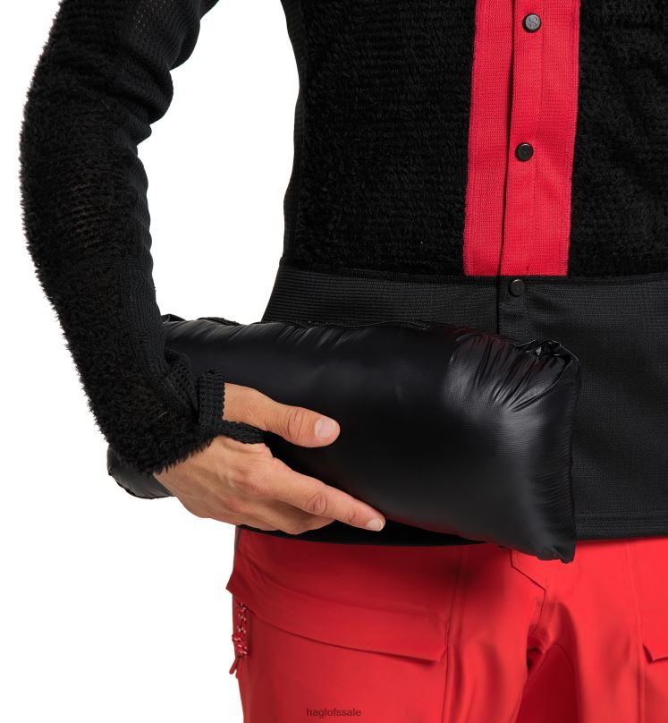 True Black/Zenith Red Men Haglofs L.I.M ZT Down Jacket Tops ZXT0L64