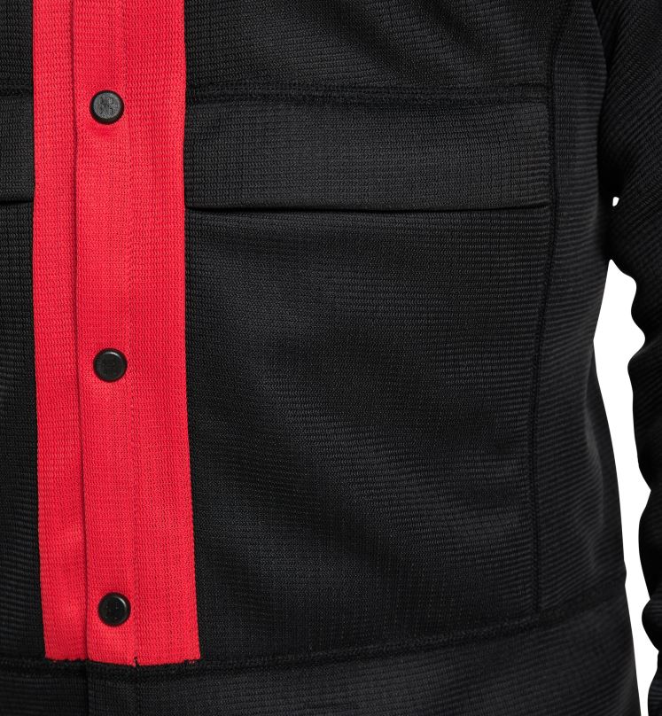 True Black/Zenith Red Men Haglofs L.I.M ZT Sync 1 Mid Hood Tops ZXT0L62