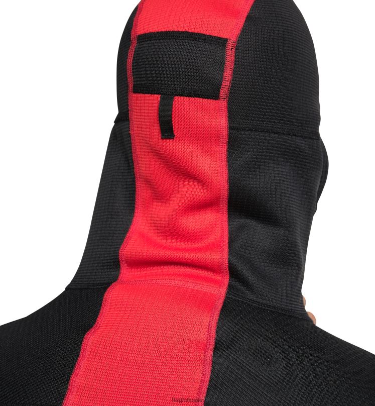 True Black/Zenith Red Men Haglofs L.I.M ZT Sync 1 Mid Hood Tops ZXT0L62