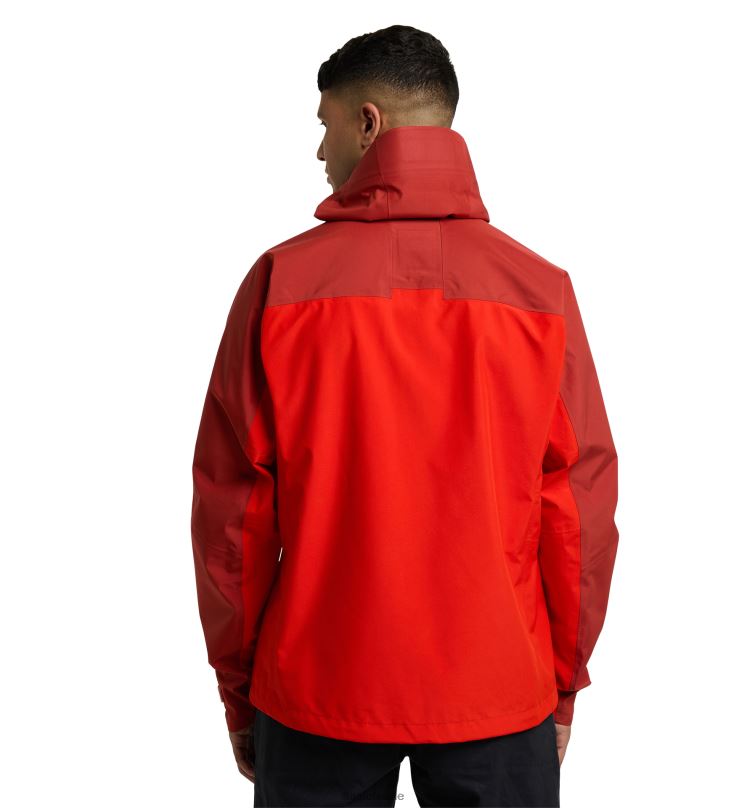 Zenith Red/Corrosion Men Haglofs ROC Flash GTX Jacket Tops ZXT0L99